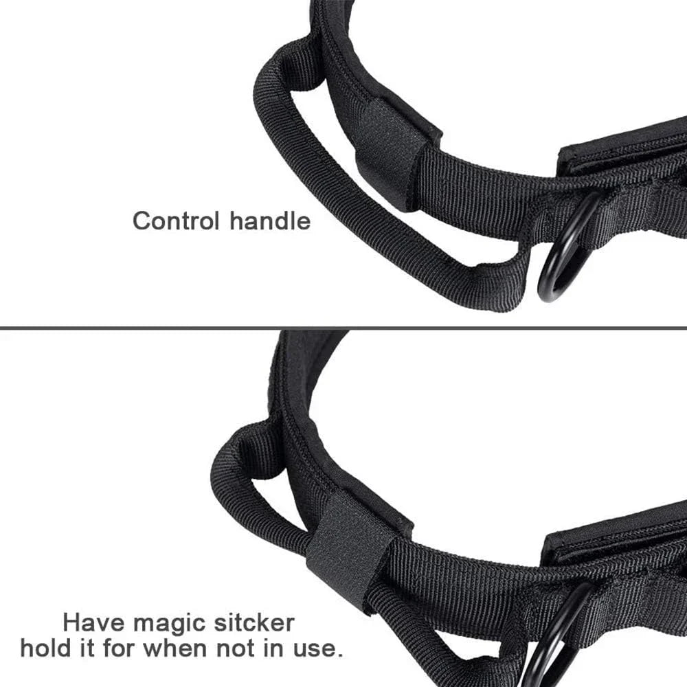 Tactical Dog Collar Training Set Heavy Duty Outdoor AntiPull Leash Metal Buckle Collar Reflective Stitching for Medium Large Dog