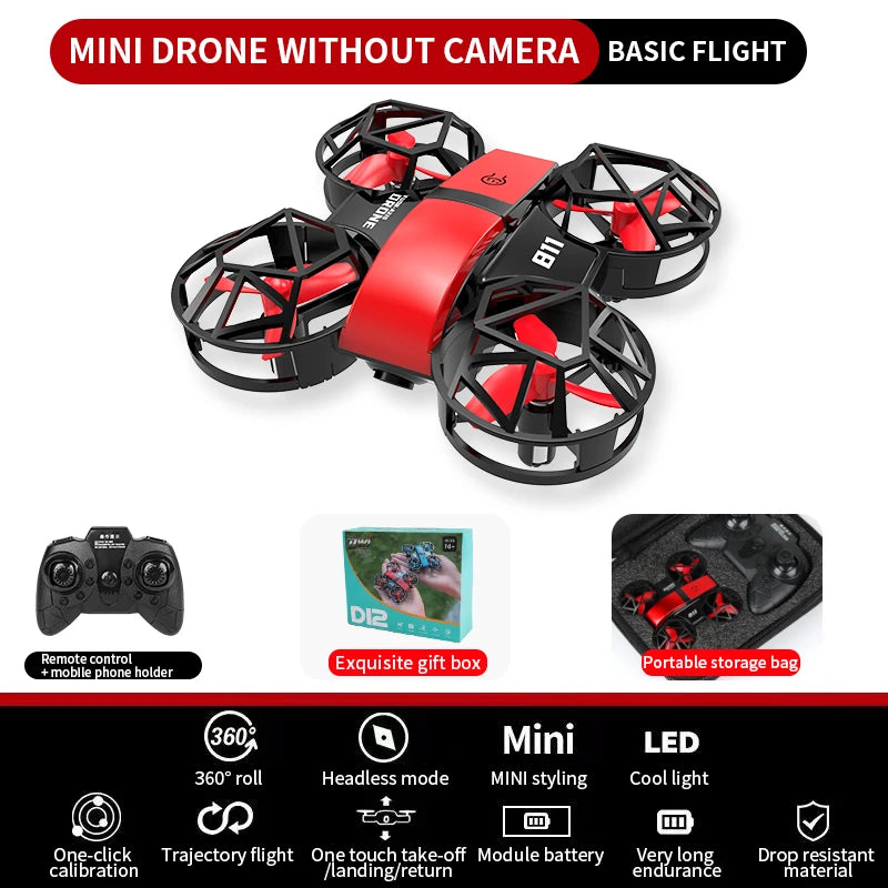 DWI Mini Drone 4k Profession HD Wide Angle Camera 1080P WiFi FPV Drone Camera Height Keep Drones Camera Helicopter Toys Gifts