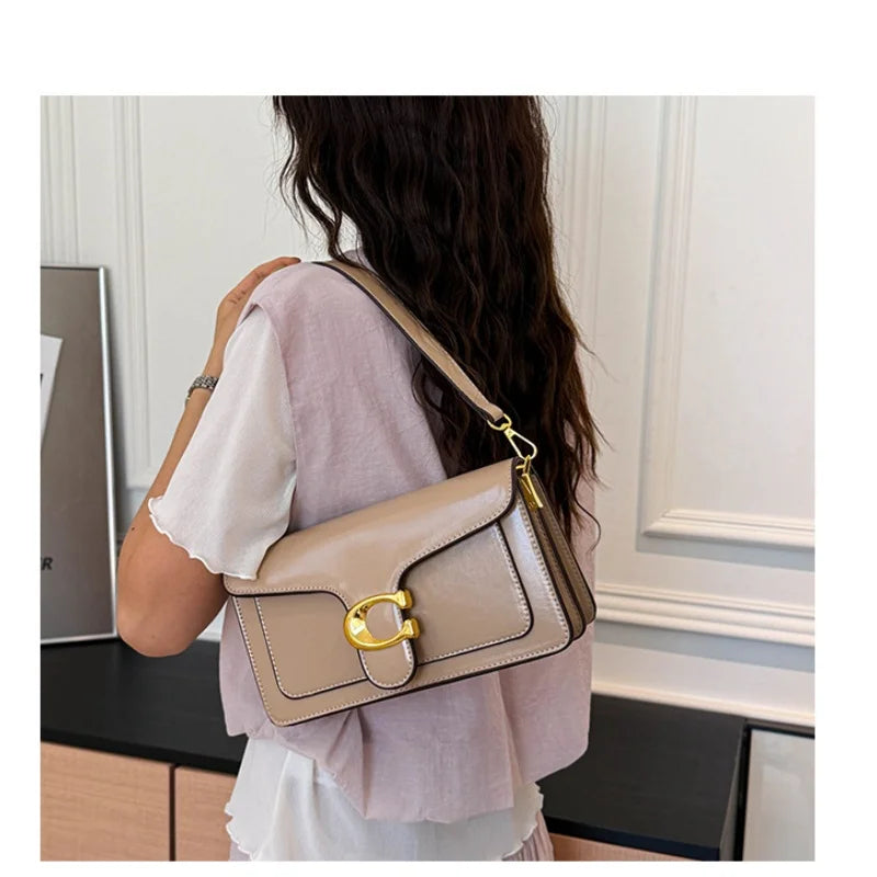 Double-Strap Small Square Crossbody Bag – Stylish Underarm Shoulder Purse For Women, Fashionable Classic Shoulder Bag 2026