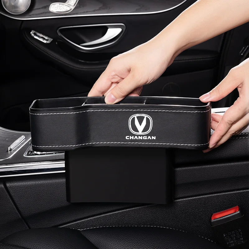 Car Leather Seat Gap Storage Box For changan CS75 PLUS CS95 CS35 alsvin CS15 CS55 Eado changan Car Organizer