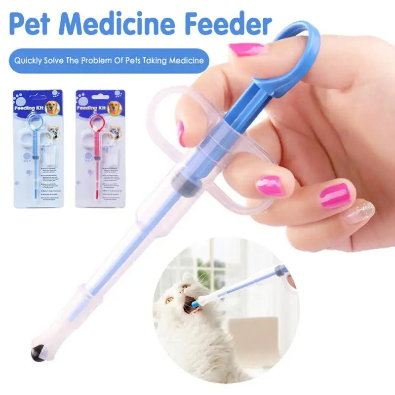Pet Feeding Machine Feeding Rod Medical Syringe Gun Ball Pusher Dog Cat Puppy Feeding Kit Dog Accessories Pet Supplies