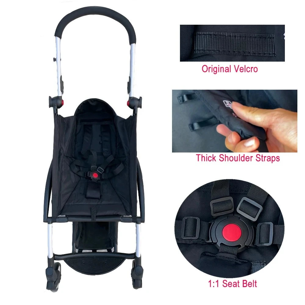 Baby Stroller Accessories Cushion Seat For Babyzen Stroller 175 Degrees Cloth Linen Original Material