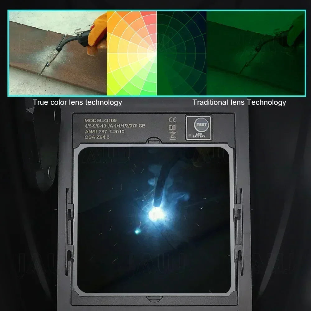 Big View Filter Welding Helmet Mask Goggles 1112 Welder Cap Large Windows 1/30000s Auto Darkening Welding Helmet mascara soldar