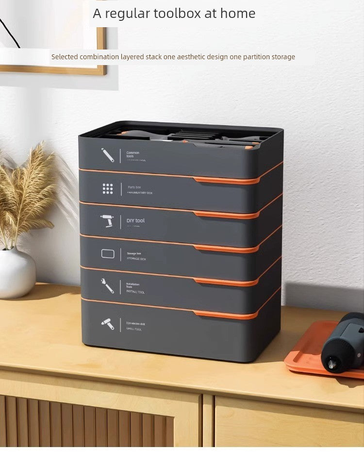 Deli Home Daily For Home Wire Cutter Hammer Lithium Electric Drill Emergency Repair Multifunctional Suit Tool H1001