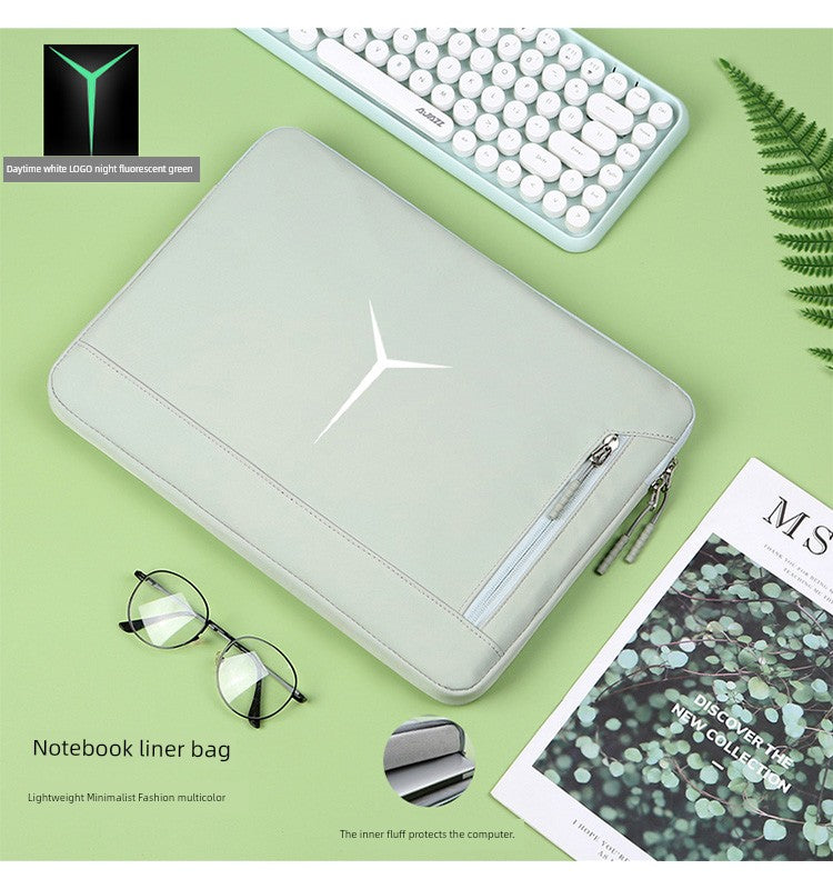 Gaming Notebook Applicable to Lenovo Saver R9000p Laptop Bag Liner Bag 2023 Y9000/7000x/K Waterproof Bubble Wrap Fleece-lined Protective Case 15.6-Inch Drop-Resistant