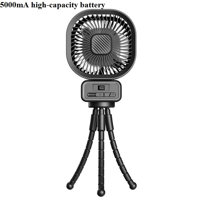 Baby Stroller Fan Mini Portable Outdoor Fan USB 3 Speed Flexible Octopus Fan Tripod Clip on Handheld Fan for Stroller Crib