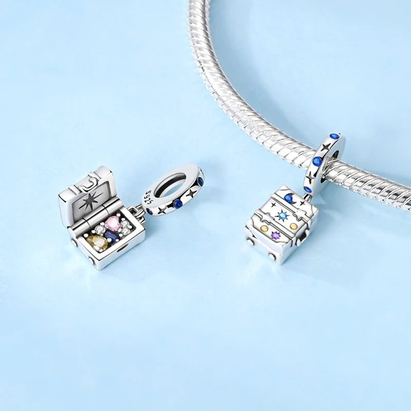 Original Charms Beads Pendant 925 Sterling Silver Red Polka Dot Doll Charms Fit Bracelet Necklace Pendant For Women Jewelry Gift