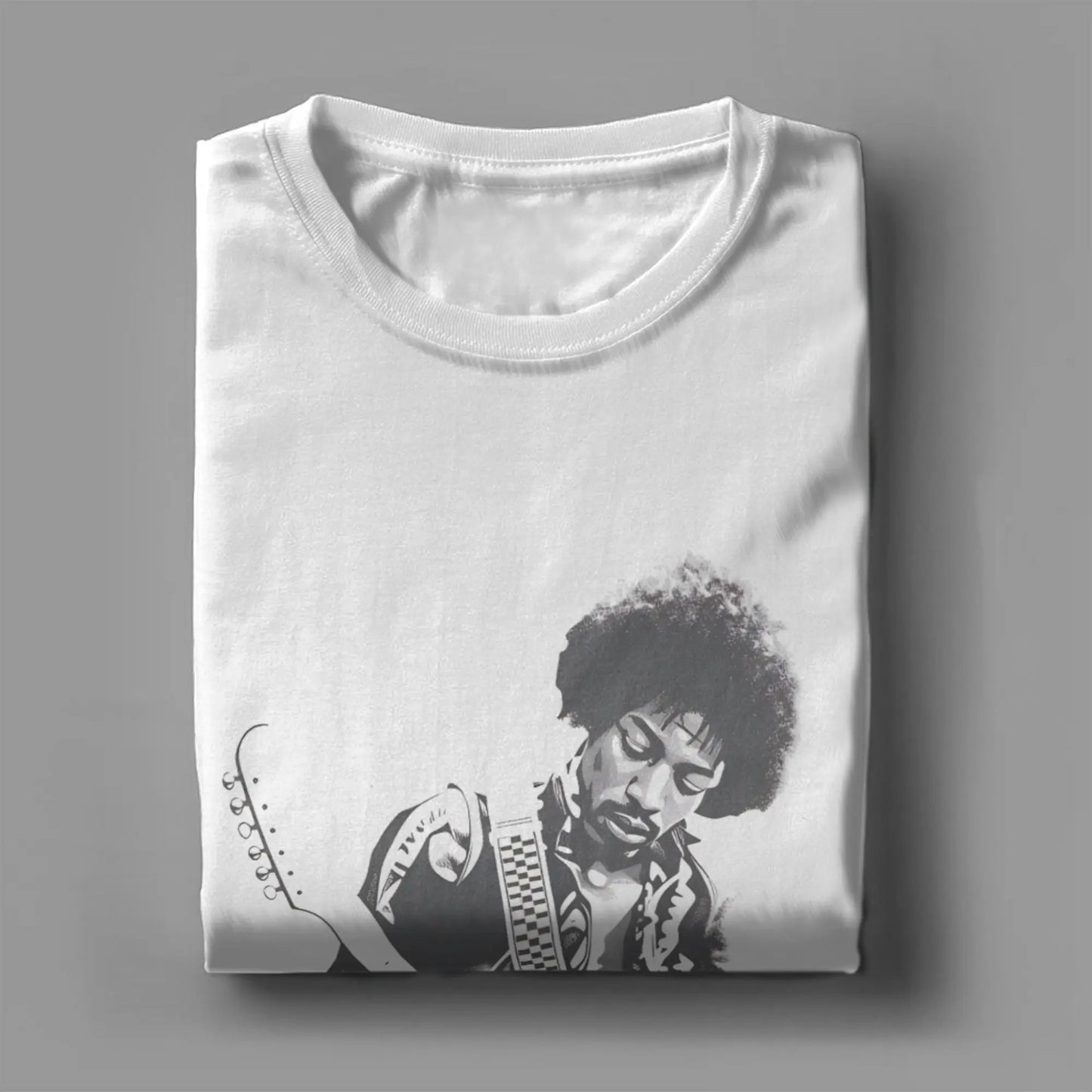 Jimi Hendrix Cotton T-Shirt For Man Summer  Classic T Shirts Breathable Novelty Tee Shirt Big Size Casual Clothing