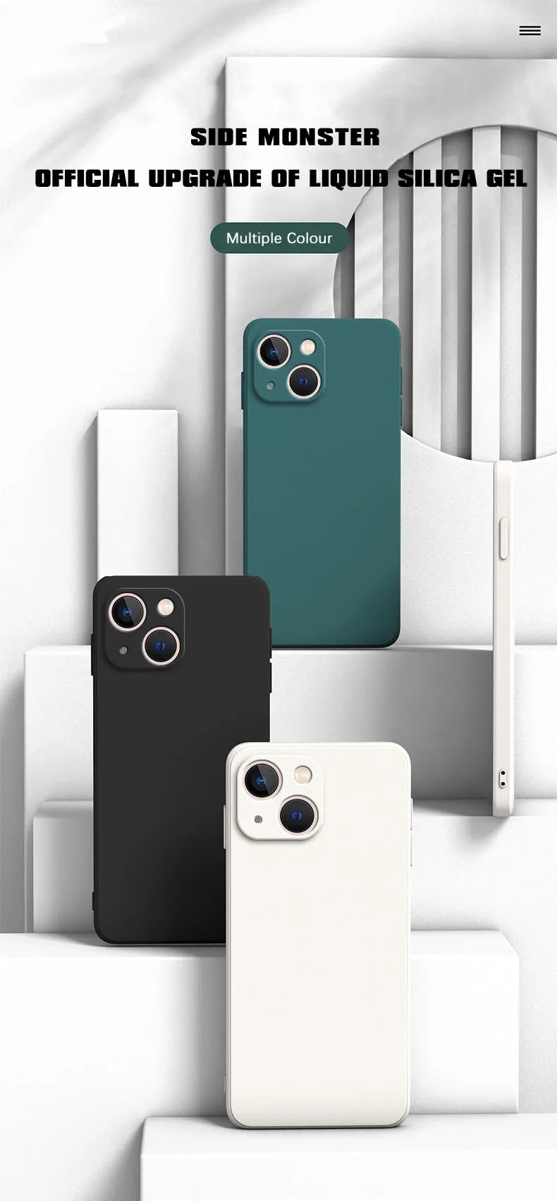 Original Square Liquid Silicone Funda Case for iPhone 15 13 Pro Max X XS 11 12 14 Plus Luxury Camera Protective Cover