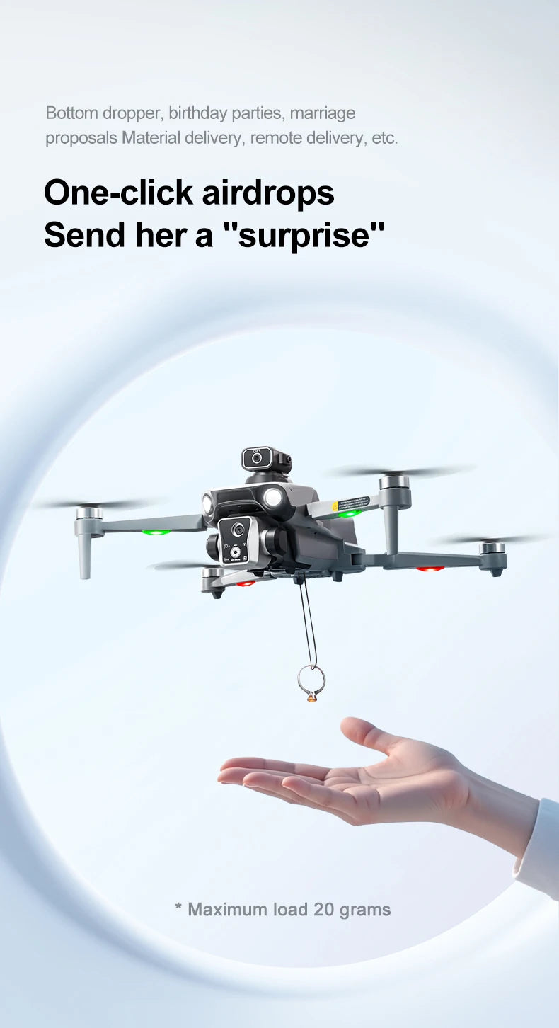 New K19 MAX GPS Drone Professional 8K Camera Aerial FPV Brush Avoiding Obstacle with Large Screen Remote Control Folding Drone