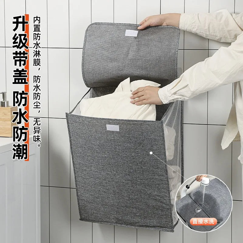 in stock Laundry Basket  Large Capacity Yoga Mat Storage Basket Multifunctional Foldable Waterproof Dirty Clothes Storage Bag