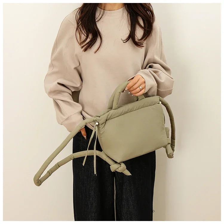 Super Cool Simple Versatile Handbags for Women 2025 Casual Hot Sale Colorful Nylon Small Square Shoulder and Crossbody Bags