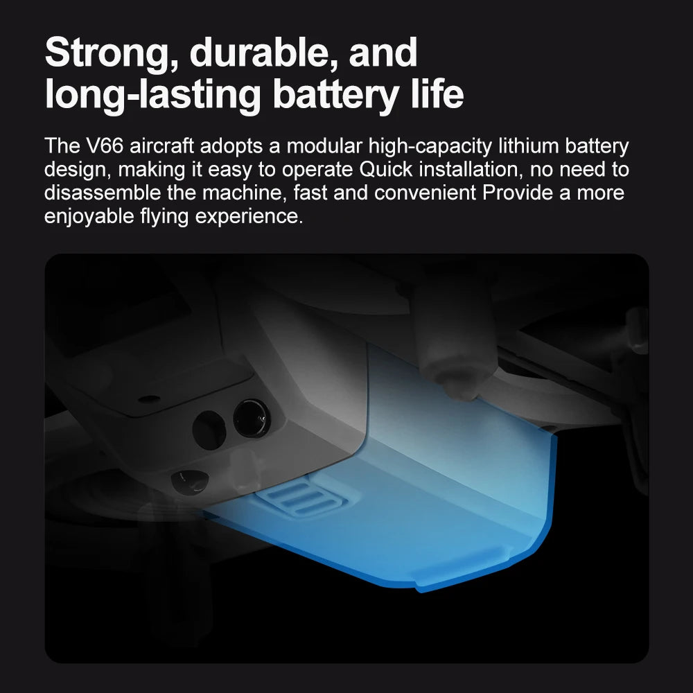 V66 Mini Drone With Camera 8K HD WiFi FPV Drone Obstacle avoidance Pocket Remote Control Helicopter Quadcopter Gift For Kids Toy