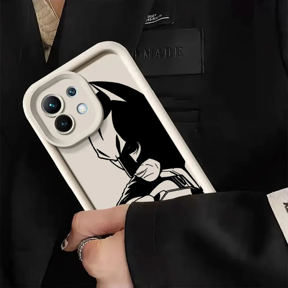 B-Bats-Mans Marvel Bat Phone Case for Xiaomi Mi 13T 14 T 15 15T Pro 17 Ultra Poco M7 M8 F8 F7 X6 X7 X8 Pro Max Shockproof Cover
