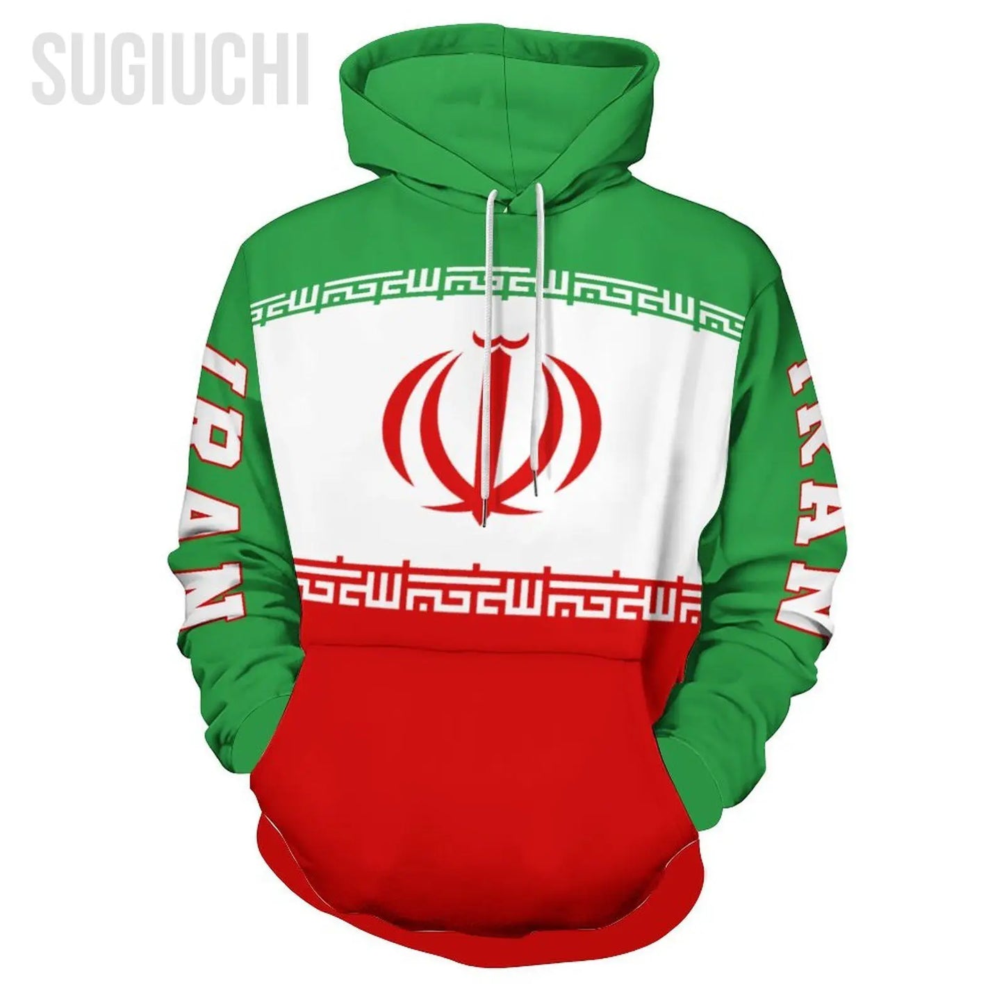 Unisex 3D Hoodie Iran Flag Men Women Polyester Harajuku Sweatshirt Pullover Hoodies Casual Cool