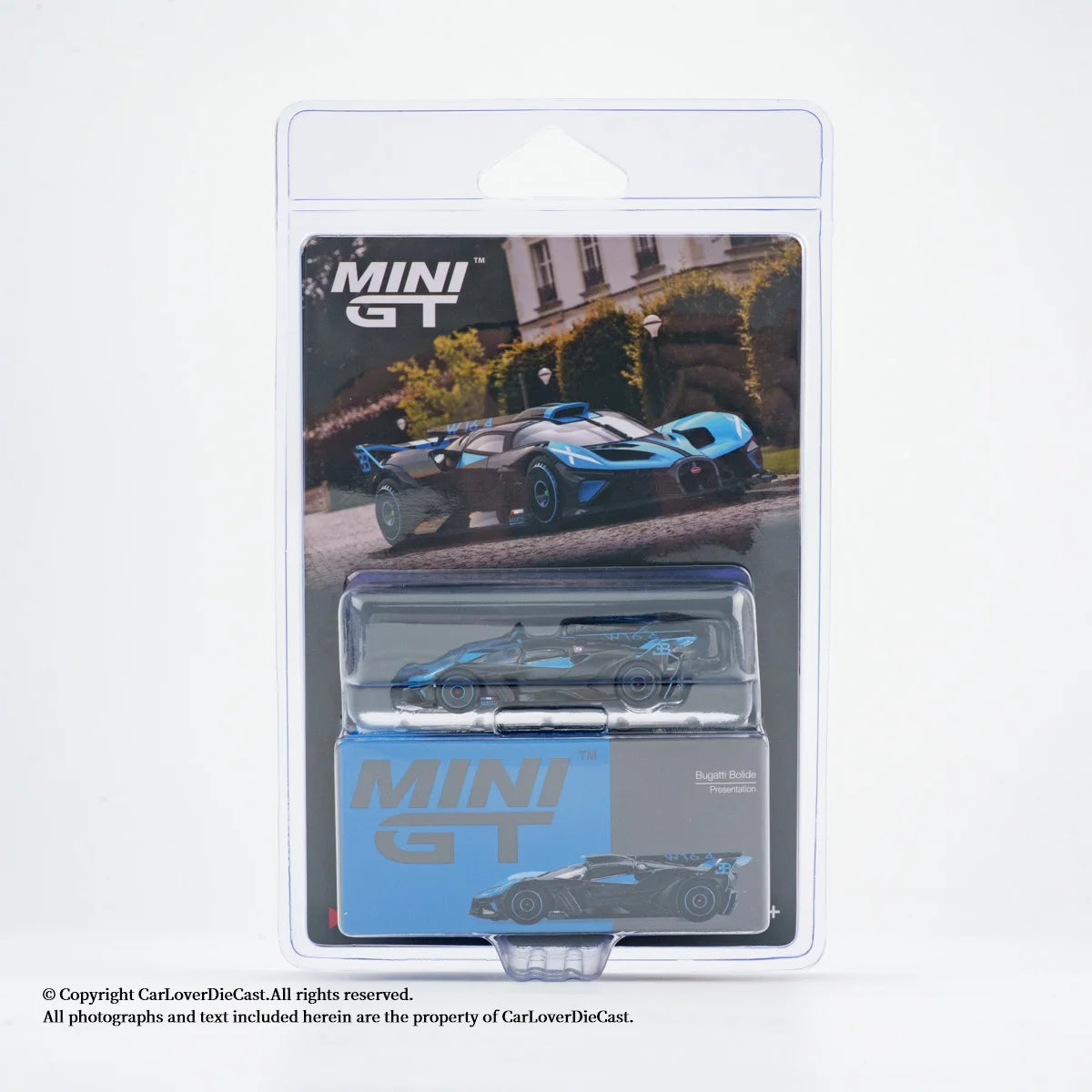 MINIGT 1:64 Bugatti Bolide Presentation Alloy Diecast Car Model Collection