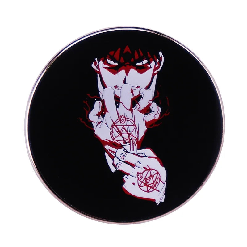 Fullmetal Alchemist Pins for Backpacks Badges on Backpack Manga Enamel Pin Accessories for Jewelry Cute Things Brooches Gifts