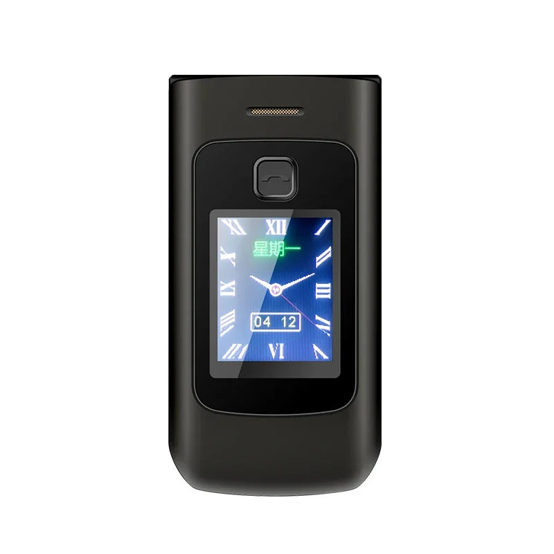 YeeMI K21+ 4G Rugged Feature Phone 2.6Inch Screen Big Button Flip Phone Dual SIM Dual Screen Cellphone 6800mAh Battery Full Band