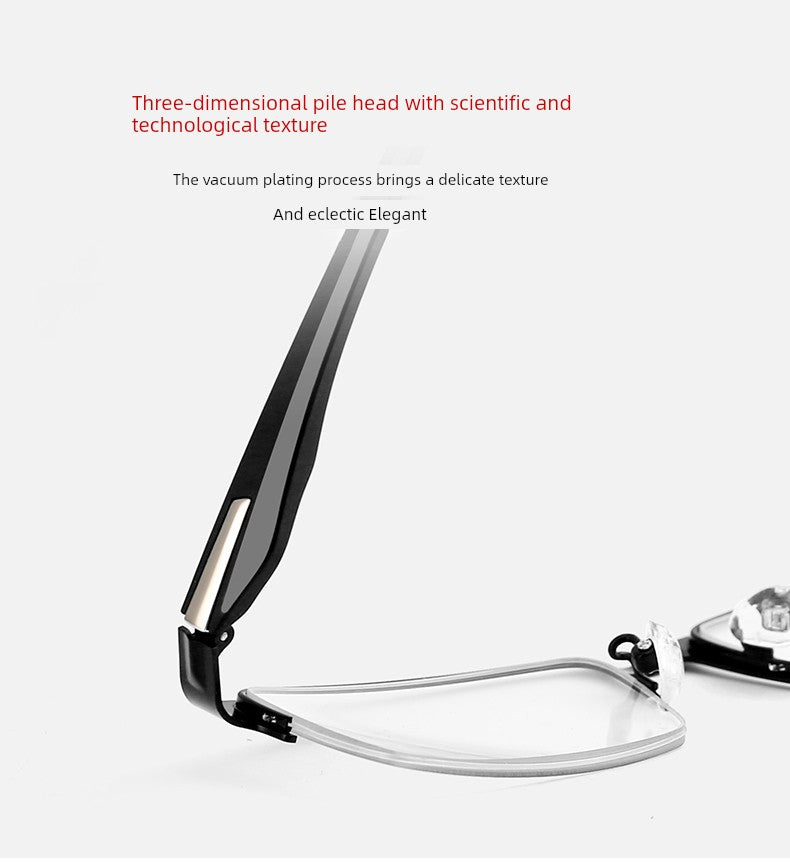 Reading Glasses Men's Automatic Adjustment Degree Intelligent Zoom Dual-Use HD Middle-Aged and Elderly Anti-blue Light Presbyopic Glasses