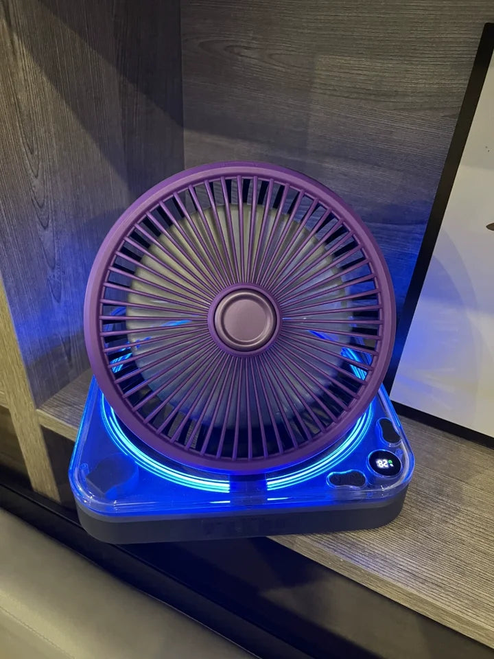 Remote Control Wall Hanging Electric Fan, Kitchen Toilet Special Refrigeration Mini Air Conditioner, Silent Charging Wall Fans