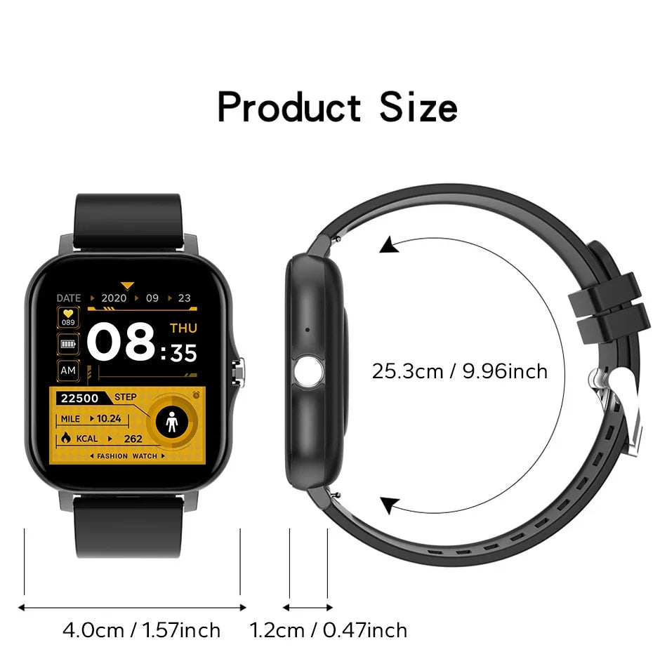 New Smart Watch Android IOS Phone 1.44 Inch Color Screen Bluetooth Call Blood Oxygen/Pressure Monitoring Smart Watch Women Men