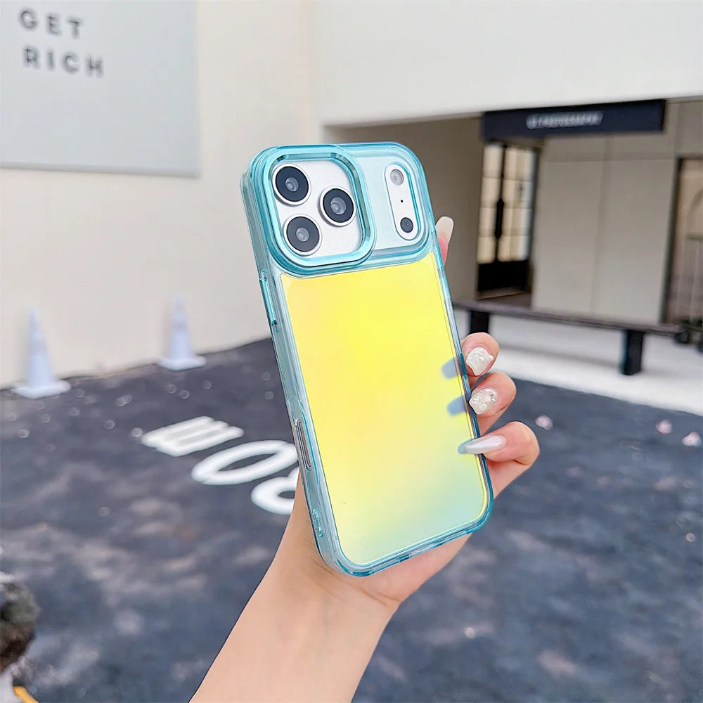 Luxury Color Chameleon Phone Case For iPhone 17 Pro Max Air 16 15 Plus 14 13 12 11  X XS Shockproof Protective Mobile Back Cover