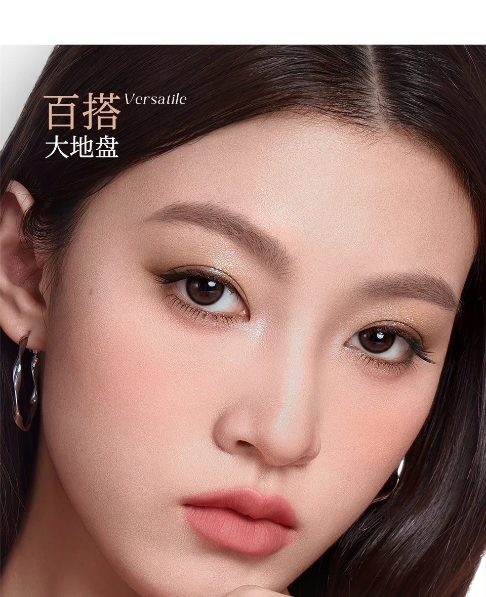 FOCALLURE 8 Colors Eyeshadow Palette Matte Satin Shimmer Glitter Fine Flash Waterproof Easy to Wear Longlasting Eye Makeup
