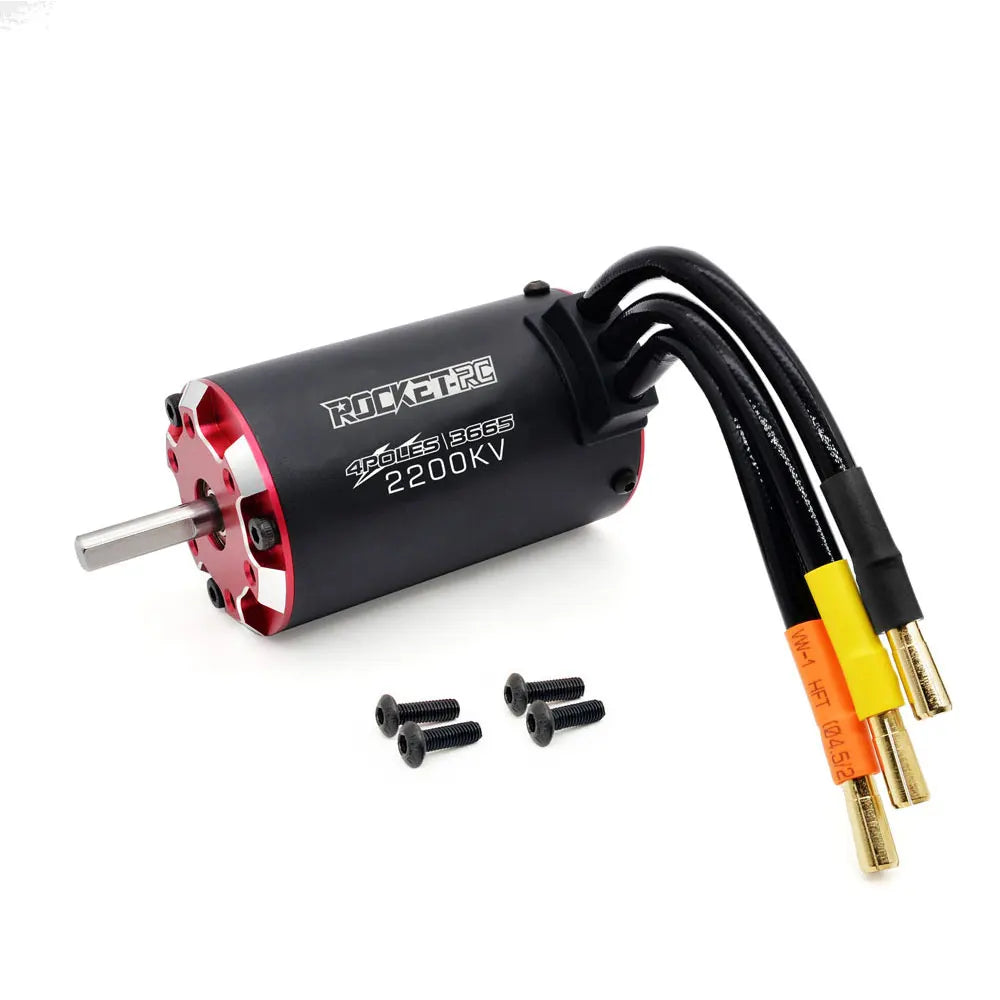Rocket RC V2 supersonic 3650 3660 3665 3670 3674 Built -in Temperature Sensor Brushless Motor for 1/8 1/10 RC Car Off-Road Boat