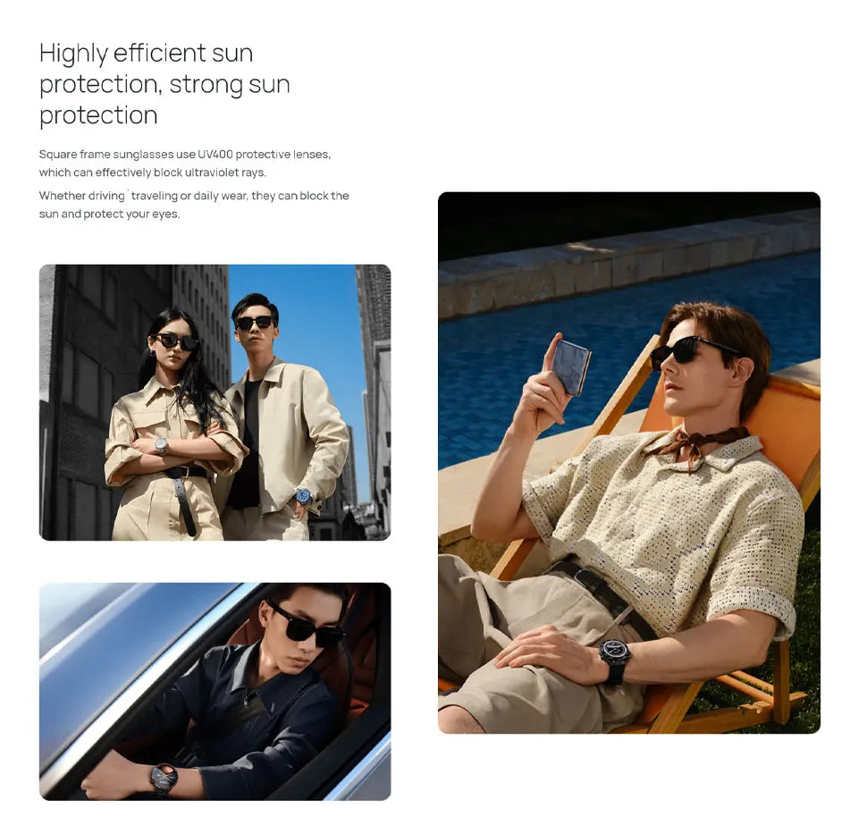 Huawei Smart Glasses 2 All-weather intelligent broadcasting, 11 hours of continuous listening