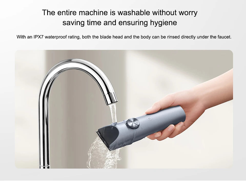 NEW MIJIA Hair Clipper 2 Hair Trimmer Professional Beard Cut Machine IPX7 Waterproof Wireless Haircut Machine Mijia Clipper 2
