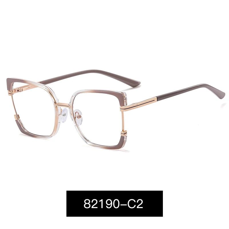 82190 Cute Retro Eyeglasses Frame Retro Eye Protection Optical Glasses Female Trendy Spectacles Eyewear Birthday Party Gift