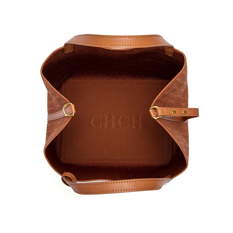 Women's Luxury Design Multi functional Handheld Shopping Handbag Fashionable New 2024 Solid Color Handbag