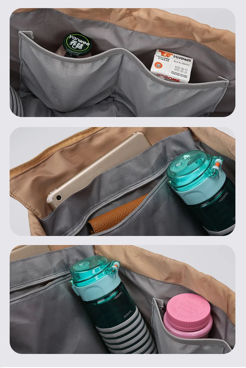 Baby Diaper Bag Multi-pocket Travel Duffel Bags Foldable Gym Bag Women Hand Luggage Airport Bags Mom Stroller Maternity Totes