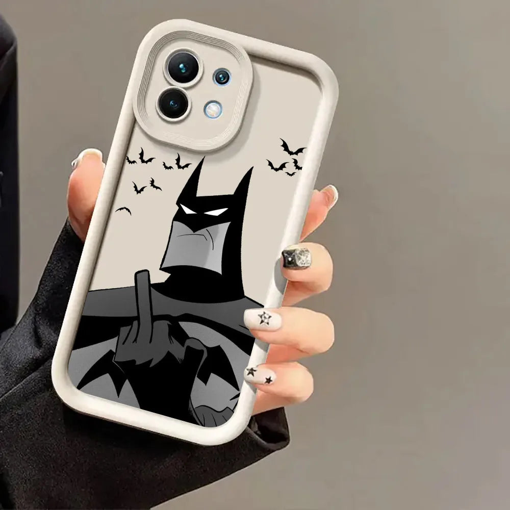 B-Bats-Mans Marvel Bat Phone Case for Xiaomi Mi 13T 14 T 15 15T Pro 17 Ultra Poco M7 M8 F8 F7 X6 X7 X8 Pro Max Shockproof Cover