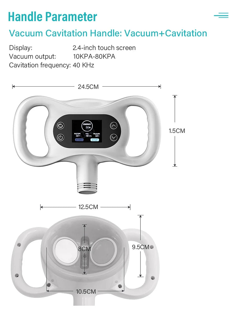 2025 Newest Big Mechanical Vacuum Roller Slim Strong Cleaning System 3in1 Vela Body Shape Machine V8