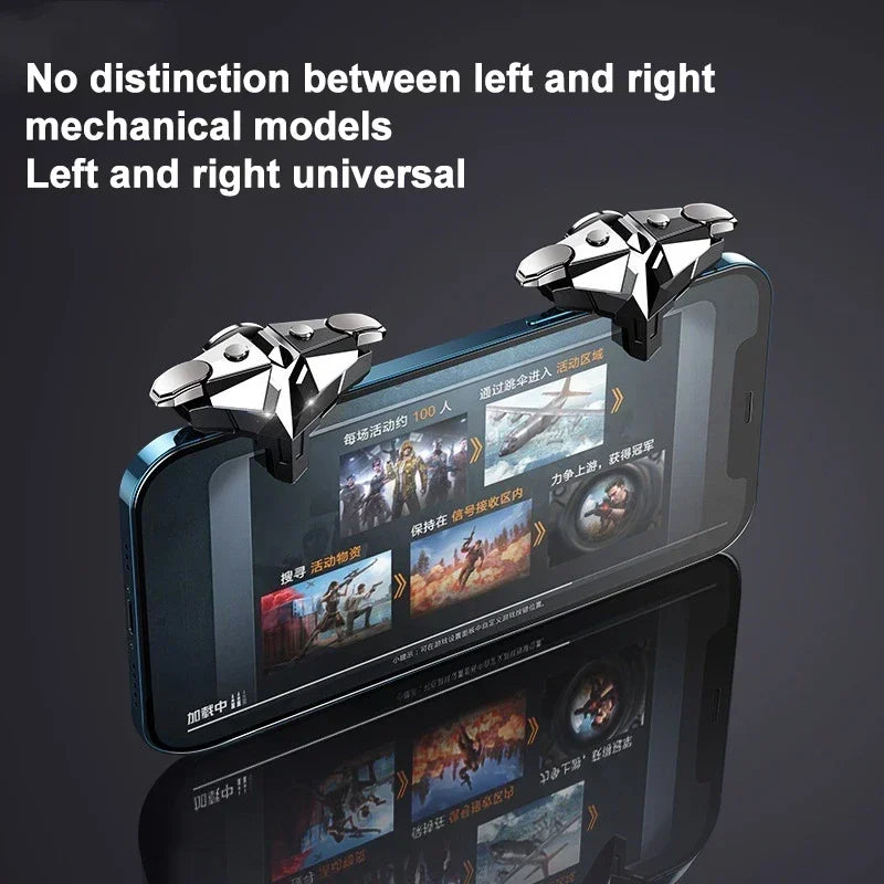 G10 Mobile Phone Game Trigger 4 Fingers Aim Shooting Free Fire L1 R1 Gamepad Joystick Controller for IOS Android E-sports Button