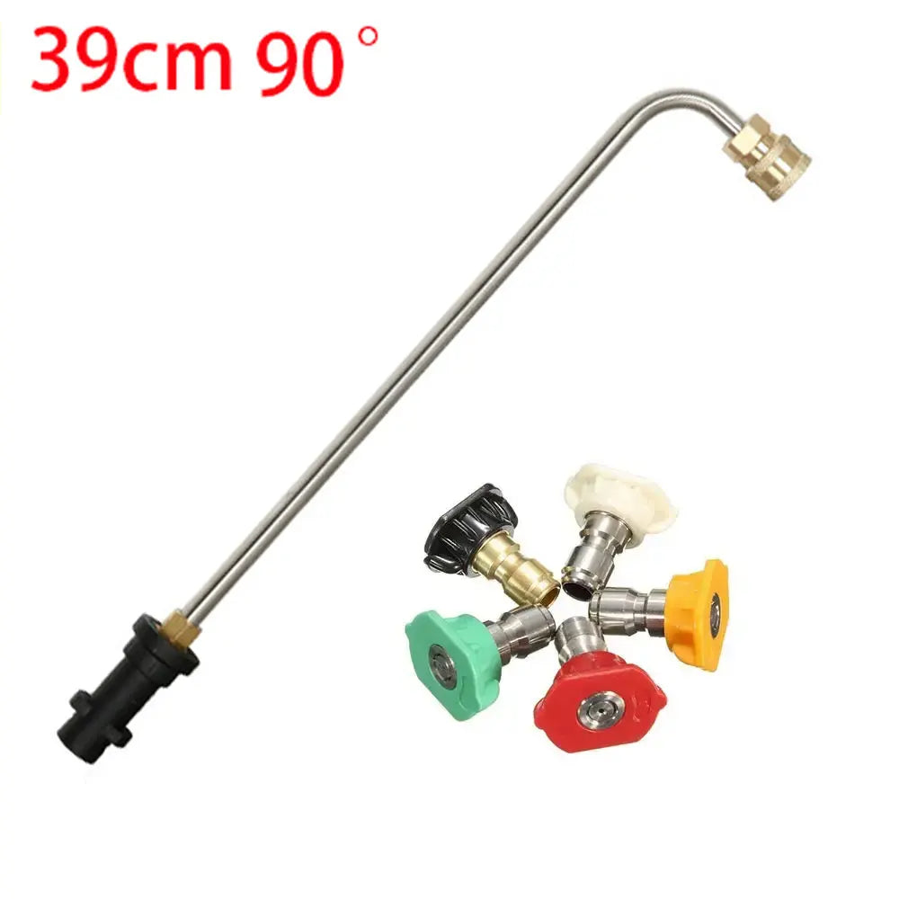 ROUE Angled Spray Lance, Under Chassis Wash Lance Compatible With Karcher K2 K3 K4 K5 K6 K7 Pressure Washer, Gutter Cleaning Kit