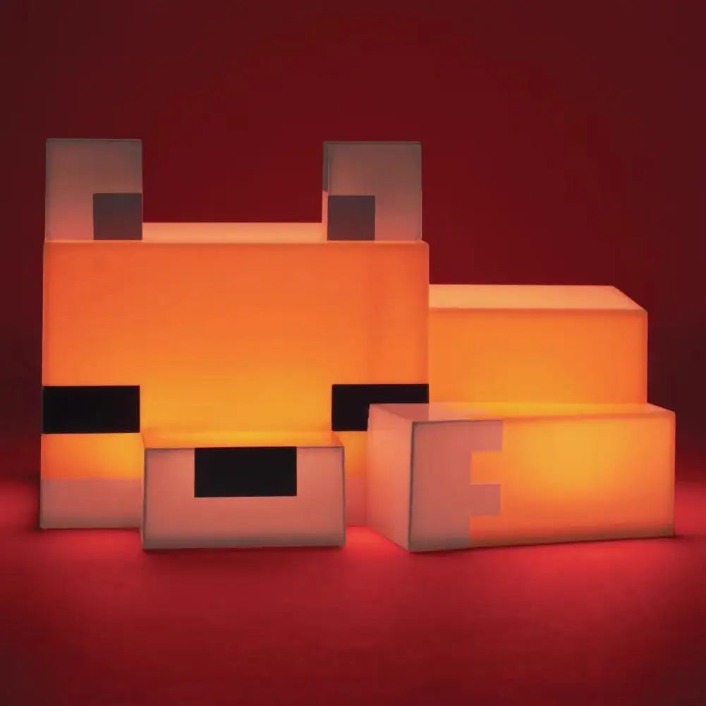 1/2pcs MC Game Cute Fox Night Light Soft Orange Glow Desk Lamp Home Atmosphere Luminous Table Lamp for Playrooms or Children