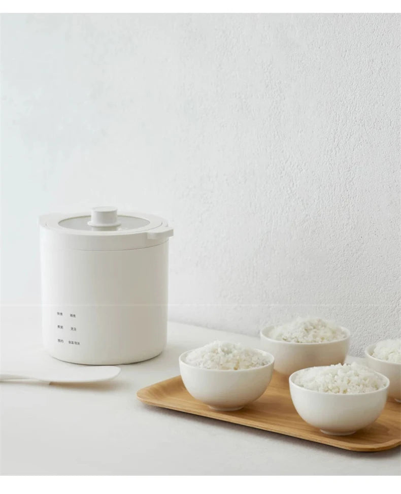 Olayks Rice Cooker 1.2L Multifunctional Electric Cooker 25min Fast Cooking For Dormitory Office Mini Portable Electric Hot Pot