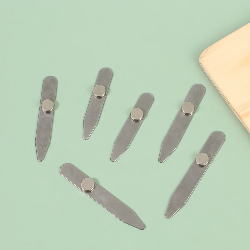 3 Size Stainless Steel Collar Stays For Man Collar Support Business Men Gift Shirt Bone Stiffener Inserts Fixed