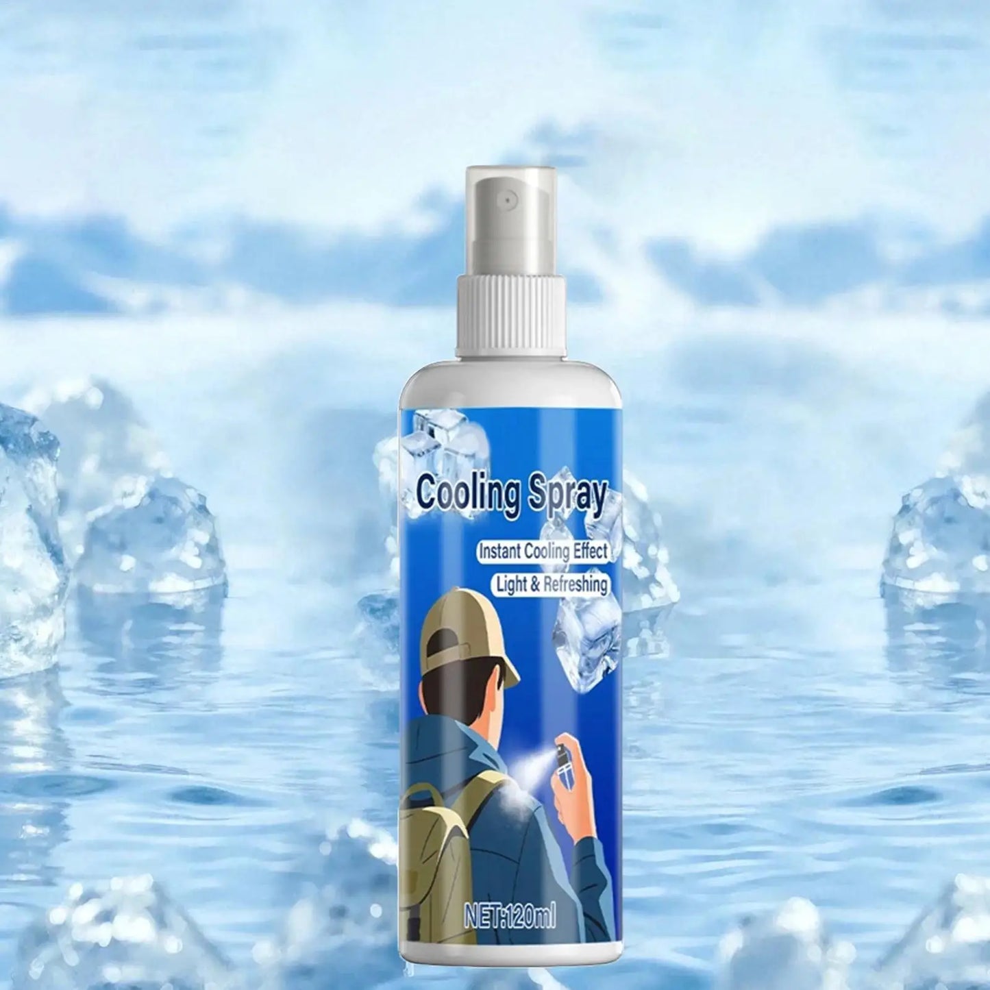 Cool Spray For Summer Household Instant Cooling Spray Natural Plant Extracts Cooling Artifact For Camping Outings Traveling