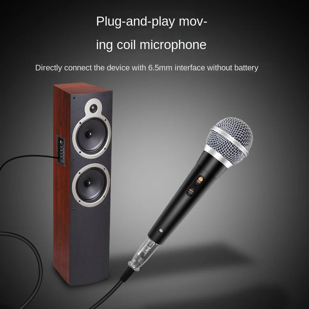 Karaoke Microphone Handheld Professional Wired Dynamic Microphone Clear Voice Mic for Karaoke Vocal Music Performance HOT