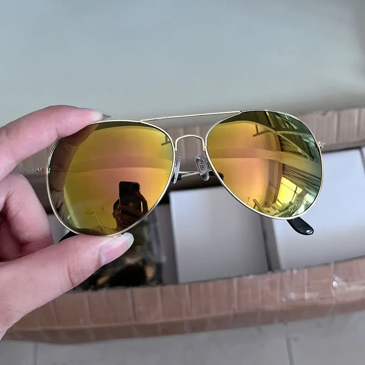 New Vintage Pilot Sunglasses for Men Metal Frame Women Sun Glasses Fashion Oculos Masculino Outdoor Shades Sunglasses UV400