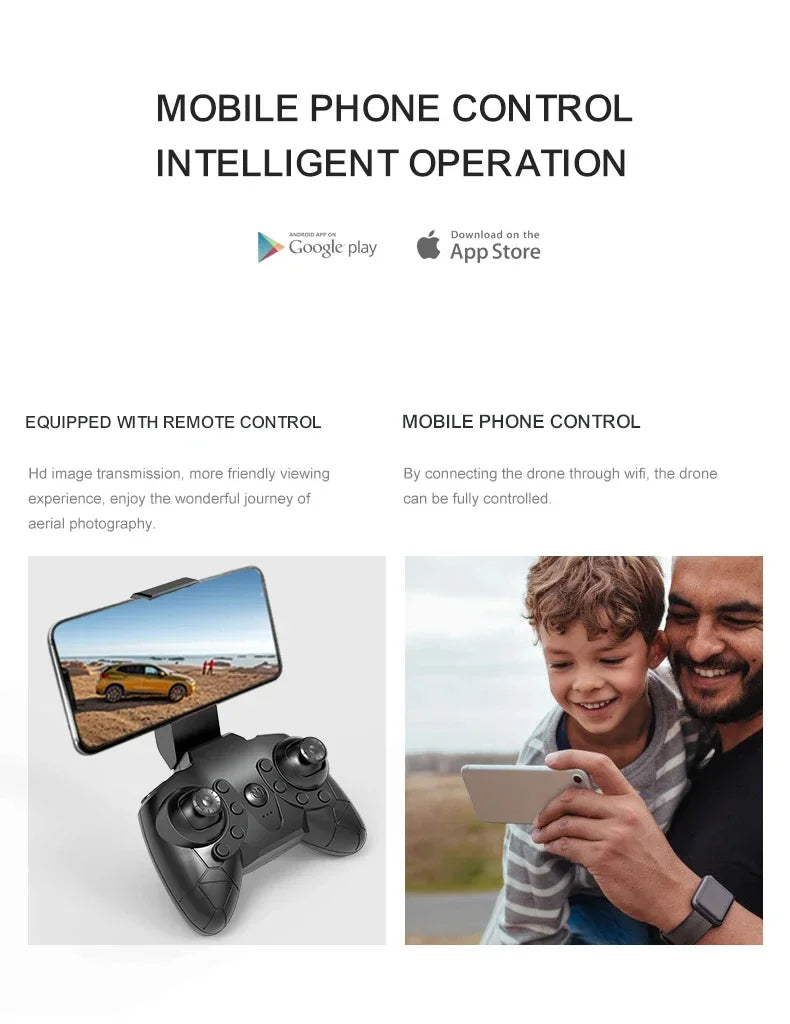 DWI Mini Drone 4k Profession HD Wide Angle Camera 1080P WiFi FPV Drone Camera Height Keep Drones Camera Helicopter Toys Gifts