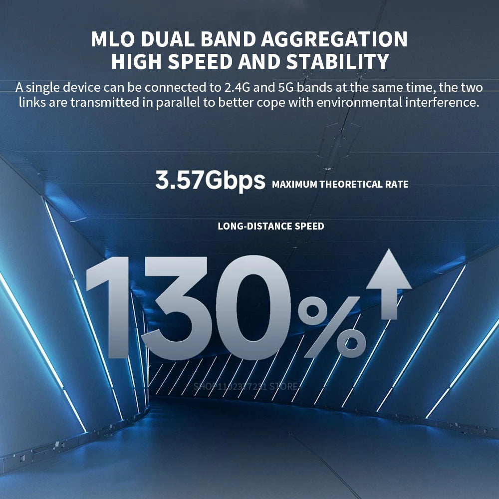 Xiaomi Router BE3600 2.5G WiFi7 2.4/5GHz Duan Bands 160Mhz 3570Mbps Mesh Networking Gaming Acceleration 2.5G Ethernet Port -CN