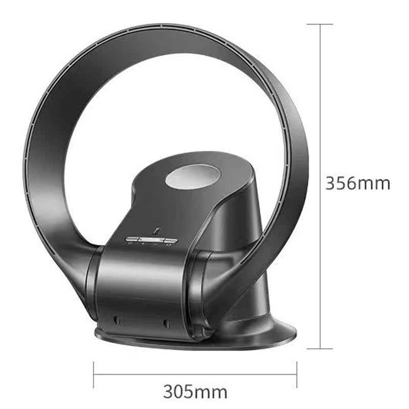 New 220V Ultra-Quiet Blade-Less Variable-Speed Fan: Remote-Controlled Wall-Mounted Fan for Home and Office Use with 9-Speed Sett