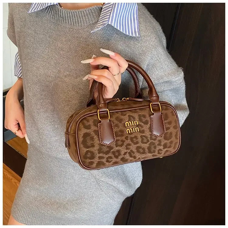 Women's Square Leather Satchel Handbag | Tote Shoulder Crossbody Purse & Diaper Bag