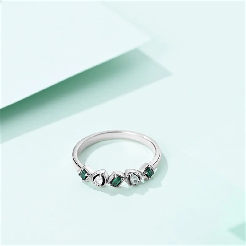 925 Silver Romantic Princess Pink Bow Rings For Women Fashion Star Moon Devil's Eye Ring Valentine's Day Wedding Jewelry Gifts