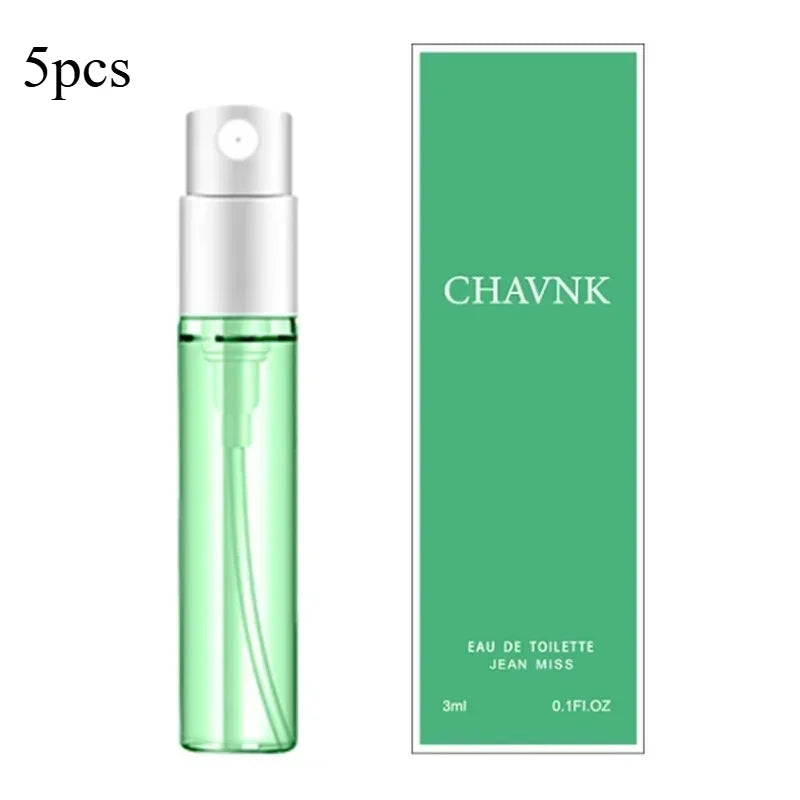 5pcs 3ml Q Style Brand Pheromone Perfume for Women Men Atomizer Beautiful Packaging Fashion Lady Sample Long Lasting Taste