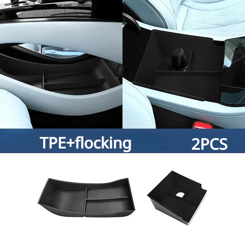 Car Organizer Box for BYD Seal Atto 4 EV 2022~2024 2023 Holder Sundries Packing Central Armrest Control Storage Tray Accessories